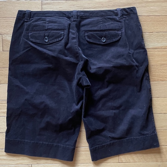 GAP Women's Dark Brown Corduroy Bermuda Shorts - Picture 2 of 10